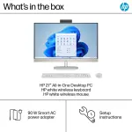 HP 27" FHD Touch-Screen All-in-One Desktop– Intel Core Ultra 7, 16GB RAM, 1TB SSD – Shell White