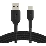 Belkin - BoostCharge Braided USB-C to USB-A Cable 6.6ft - Black (CAB002bt2MBK)