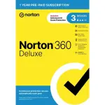 Norton - 360 Deluxe (3 Device) Antivirus Internet Security Software + VPN Android, Apple iOS, Mac OS, Windows (SYC940800F019)
