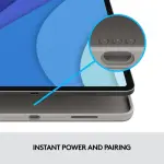 Logitech - Combo Touch iPad Pro Keyboard Folio for Apple iPad Pro 11" (1st, 2nd, 3rd & 4th Gen) - Oxford Gray (920-010095)