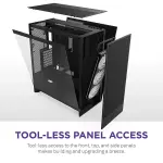 NZXT - H7 Flow 2024 Mid-Tower ATX PC Case with RGB Fans - Black