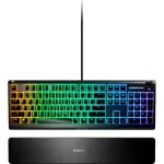 SteelSeries Apex 3 Wired Gaming Keyboard with 10-Zone RGB – Black