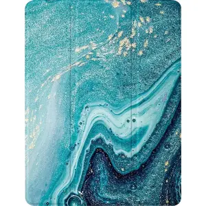 SaharaCase Marble Series Folio Case for iPad Pro 12.9" (4th-6th Gen, 2020-2022) - Green