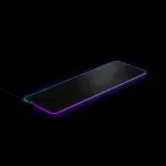 SteelSeries - QcK Prism Cloth Gaming Mouse Pad with 2-Zone RGB Illumination XL - Black
