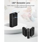 Mini Security Camera with 180° Lens, 4K WiFi, Motion Detection & Night Vision