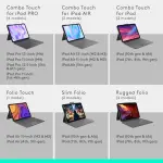 Logitech Slim Folio Keyboard Case for iPad A16 & 10th Gen with Bluetooth – Oxford Gray