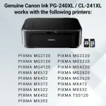 Canon PG-240XL/CL-241XL High-Yield Ink & Photo Paper Combo – Black/Color