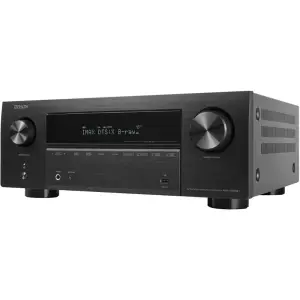 Denon - AVR-X3800H (105W X 9) 9.4-Ch. with HEOS and Dolby Atmos 8K Ultra HD HDR Compatible AV Home Theater Receiver with Alexa - Black (AVR-X3800H)