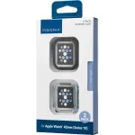 Insignia™ - Bumper Cases for Apple Watch 42mm Series 10 (2-Pack) - Black/Clear (NS-AWBC42BC2)