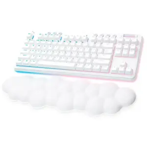 Logitech - G715 Aurora Collection TKL Wireless Mechanical Tactile Switch Gaming Keyboard - White Mist (920-01045)