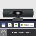 Logitech - Brio 500 1920x1080p Webcam with Privacy Cover - Graphite (960-001493)