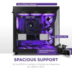 NZXT - H6 Flow RGB ATX Mid-Tower PC Case with Dual Chamber - Black