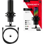 HyperX - QuadCast 2 S Wired Multi-Pattern USB Electret Condenser Microphone (9A273AA)