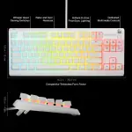 SteelSeries - Apex 3 TKL Wired Membrane Whisper Quiet Switch Gaming Keyboard 8 zone - White (64819)