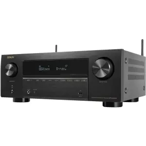 Denon - AVR-X2800H (95W X 7) 7.2-Ch. with HEOS and Dolby Atmos 8K Ultra HD HDR Compatible AV Home Theater Receiver with Alexa - Black (AVR-X2800H)