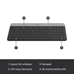 Logitech MK470 Wireless Keyboard & Mouse Bundle – Black/Gray