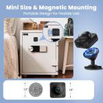 2025 4K Mini Hidden Camera, Wireless Nanny Cam with WiFi/No WiFi & SD/Cloud Storage