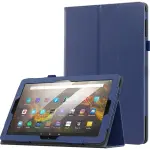 SaharaCase - Bi-Fold Folio Case for Amazon Fire HD 10 (2023) - Navy Blue