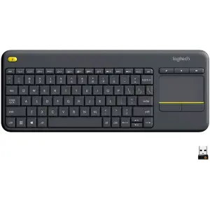 Logitech K400 Plus Wireless Keyboard with Touchpad – Black