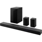 LG - 5.1.1-Channel S70TR Home Theater Soundbar with Wireless Subwoofer and Rear Speakers, Dolby Atmos, WOW Orchestra - Black (S70TR)