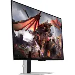 Samsung 32" Odyssey G8 QD-OLED 4K UHD 240Hz Gaming Monitor – Silver