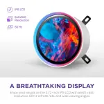 NZXT Kraken Elite 280mm RGB Liquid Cooler with 60FPS Display - White