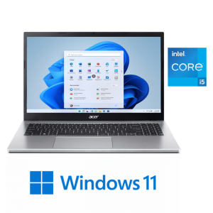 Acer Aspire 3, 15.6" Full HD Display, 12th Gen Intel Core i5-1235U, Intel Iris Xe Graphics, 8GB DDR4, 256GB NVMe SSD, Silver, Windows 11 Home, A315-59-53ER