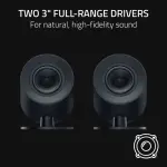 Razer - Nommo V2 X Full-Range 2.0 Gaming PC Speakers (2 Piece) - Black (RZ05-04760100-R3U1)