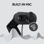 Logitech Brio 100 1080p Webcam for Meetings & Streaming – Graphite