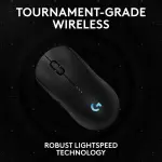 Logitech - PRO 2 LIGHTSPEED Lightweight Optical HERO 44K DPI Gaming Mouse - Wireless - Black (910-007246)