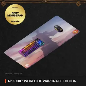 SteelSeries - QcK Cloth Gaming Mouse Pad (XXL) - World of Warcraft Edition (63447)