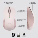 Logitech - Signature M550 Bluetooth Optical Ambidextrous Mouse with Silent Clicks - Wireless - Rose