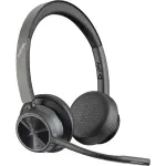 Poly - Voyager 4320 Wireless Noise Cancelling Stereo Headset with mic - Black (7Y211AA)