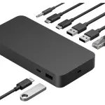 Microsoft - Surface Thunderbolt 4 Dock - Black (T8H-00001)