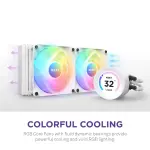 NZXT - Kraken Elite RGB 360mm Radiator CPU Liquid Cooler (3 x 120mm Core Fans) - White (RL-KR36E-W1)