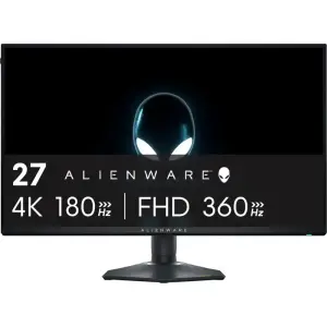 Alienware - AW2725QF 27" IPS LED 4K UHD 180Hz .5-ms G-SYNC Dual-Resolution Gaming Monitor - Black (AW2725QF)