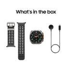 Samsung - Galaxy Watch Ultra Titanium Smartwatch 47mm LTE - Titanium Silver (SM-L705UZTAXAA)