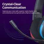Tronsmart Gaming Headset for Nintendo Switch - Wired Over-Ear, Flip-to-Mute Mic