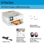 HP ENVY Inspire 7955e Wireless All-in-One Photo Printer – White & Sandstone