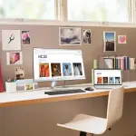 HP 21.5" FHD FreeSync Monitor – Silver & Black