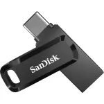 SanDisk 256GB Dual USB-A/USB-C Flash Drive – Black