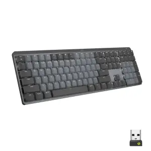 Logitech MX Mechanical Full-Size Wireless Keyboard - Tactile Switch - Graphite