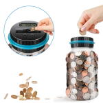 Digital Coin Counting Jar – 1.8L LCD Piggy Bank for Kids
