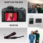 Canon EOS R8 4K Mirrorless Camera with RF24-50mm Lens – Black