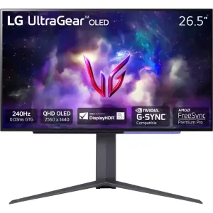 LG - UltraGear 27\" OLED QHD 240Hz 0.03ms FreeSync and NVIDIA G-SYNC Compatible Gaming Monitor - Black (27GS95QE-B)