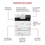 Canon - imageCLASS MF753Cdw Wireless Color All-In-One Laser Printer - White (5455C010)