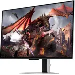 Samsung 32" Odyssey G8 QD-OLED 4K UHD 240Hz Gaming Monitor – Silver