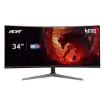 Acer Nitro 34" Curved QHD 180Hz 1ms FreeSync Gaming Monitor – Black