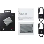 Samsung - T9 Portable SSD 2TB, Up to 2,000MB/s, USB 3.2 Gen2 - Gray