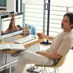 HP 27" FHD Touch-Screen All-in-One Desktop– Intel Core Ultra 7, 16GB RAM, 1TB SSD – Shell White